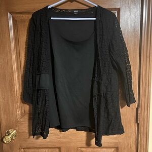 Black Lace Cardigan